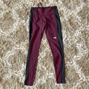 North Face winter warm mid rise Leggings